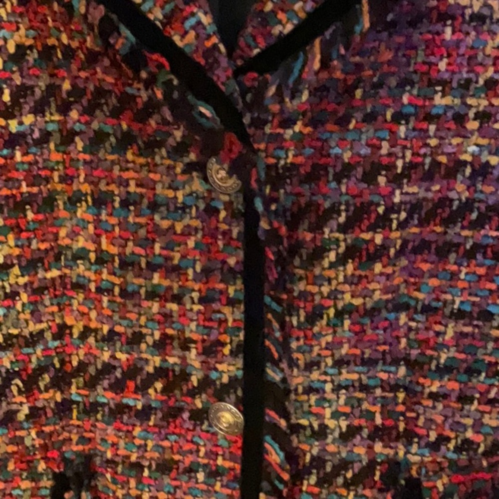 Multicolored tweed jacket. - Picture 4 of 5